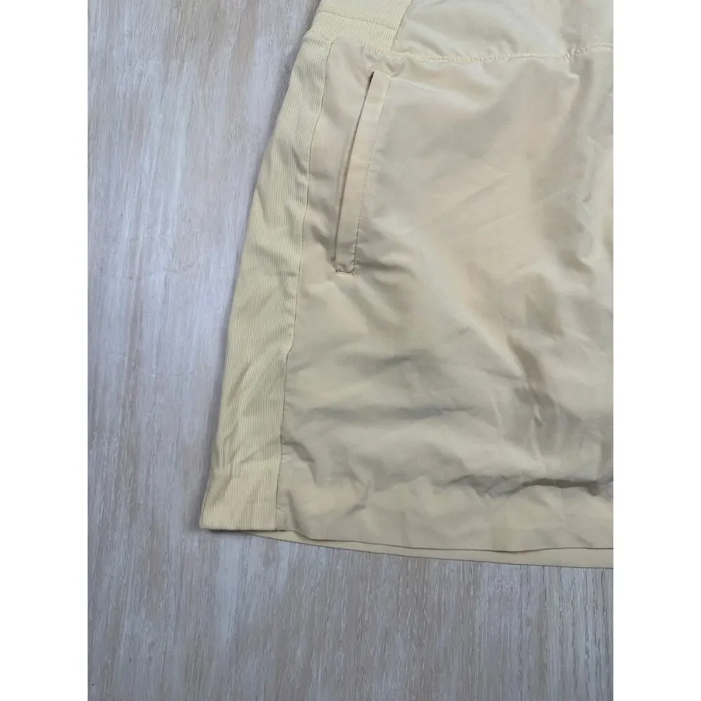 Athleta Brooklyn Butter Yellow Pull On Athletic Tennis Pickleball Skort Skirt 8